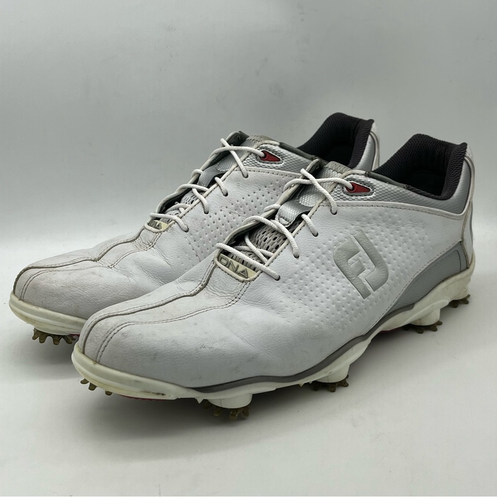 Footjoy Mens Dna Helix 53341 White Silver Lace Up Gol… Gem